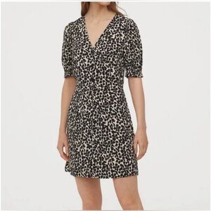 H&M Leopard Print Button-Down Dress - NWOT